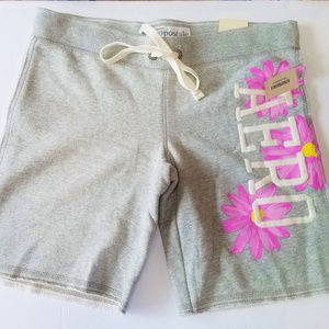 Aeropostale Floral Logo Terry Shorts Size M NWT